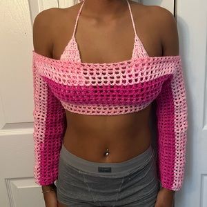 crochet two piece bra and shrug
